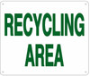 RECYCLING AREA  Safety Sign