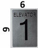 Elevator NUMBER 1 -Tactile s  Silver - Tactile Touch Braille -Tactile s  Building Sign Elevator NUMBER 1 -Tactile s  Silver - Tactile Touch Braille -Tactile s  Building Sign