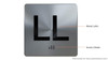 LL Floor Elevator Jamb Plate - Building Sign