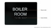 Boiler Room-Tactile  Sign