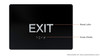 EXIT-Tactile Signage