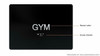 Gym Door-Tactile - Signage