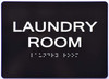 Laundry Room-Tactile  Sign