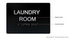 Laundry Room-Tactile Signage