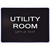 Utility Room-Tactile  Sign