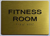 Fitness Room-Tactile Sign