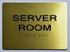 Server Room-Tactile Sign