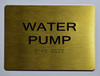 Water Pump-Tactile Sign