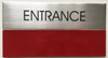 SIGNAGE ENTRANCE  - Delicato line - Delicato line (BRUSHED ALUMINUM) SIGNAGE ENTRANCE  - Delicato line - Delicato line (BRUSHED ALUMINUM)