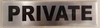 PRIVATE DOOR Signage PRIVATE DOOR Signage