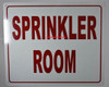 Sprinkler Room, Engineer Grade Reflective Aluminum  Sign