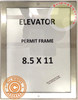 Elevator Permit Frame Signage