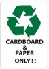 Cardboard and Paper ONLY Sticker Cardboard and Paper ONLY Sticker
