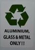 Aluminum Glass and Metal ONLY Sticker Aluminum Glass and Metal ONLY Sticker