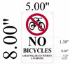 SIGN NO Bicycles! Locks Will BE Cut Without A Warning SIGN NO Bicycles! Locks Will BE Cut Without A Warning