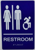 Unisex ACCESSIBLE Restroom - Braille with Raised Tactile Graphics and Letters Unisex ACCESSIBLE Restroom - Braille with Raised Tactile Graphics and Letters