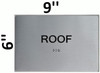 ROOF -Braille with Raised Tactile Graphics and Letters Sign