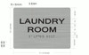 Laundry Room-Tactile  Sign Laundry Room-Tactile  Sign