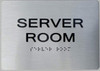 Server Room-Braille with Raised Tactile Graphics and Letters