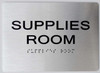 Supplies Room-Braille with Raised Tactile Graphics and Letters