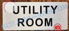 UTILITY ROOM SIGN