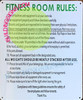 Signage Fitness Room Rules