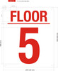 5 FLOOR SIGN