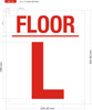 L FLOOR SIGN L FLOOR SIGN