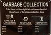 GARBAGE COLLECTION DAYS