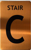 STAIR C  - STAIRWELL NUMBER  Building Sign