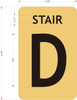 STAIR D  - STAIRWELL NUMBER  Safety Sign