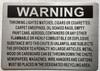 CHUTE SAFTEY /CHUTE WARNING  Safety Sign CHUTE SAFTEY /CHUTE WARNING  Safety Sign