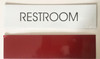 RESTROOM BUILDING SIGN