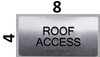 ROOF Access Sign-Tactile Signs  Silver -Tactile Touch Braille Sign-Tactile Signs