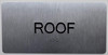 ROOF Floor Number Sign-Tactile Signs  Silver-Tactile Touch Braille Sign-Tactile Signs