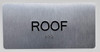 ROOF Floor Number Sign-Tactile Signs  Silver-Tactile Touch Braille Sign-Tactile Signs