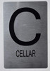Cellar Floor Number Sign-Tactile Signs  Silver-Tactile Touch Braille Sign-Tactile Signs Cellar Floor Number Sign-Tactile Signs  Silver-Tactile Touch Braille Sign-Tactile Signs