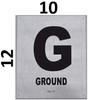 Ground Floor Sign-Tactile Signs - Floor Number Sign-Tactile Signs - Tactile Touch Braille Sign-Tactile Signs