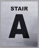 Stair A Sign-Tactile Signs - Tactile Touch Braille Sign-Tactile Signs