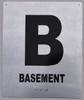 Basement Floor Number Sign-Tactile Signs - Tactile Touch Braille Sign-Tactile Signs