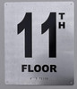11TH Floor Sign-Tactile Signs - Floor Number Sign-Tactile Signs - Tactile Touch Braille Sign-Tactile Signs
