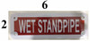 WET STANDPIPE   Signage WET STANDPIPE   Signage