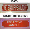 WET STANDPIPE SHUTOFF   Signage WET STANDPIPE SHUTOFF   Signage