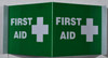 First Aid 3D Projection/First Aid Hallway Compliance Sign