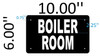 BOILER ROOM SIGN (BLACK Aluminium rust free) BOILER ROOM SIGN (BLACK Aluminium rust free)