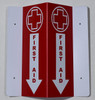 First AID 3D Projection Sign/First AID DOB SIGN