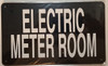 ELECTRIC METER ROOM   Signage ELECTRIC METER ROOM   Signage