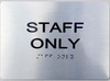 Staff ONLY  DOB SIGN Braille DOB SIGN with Raised Tactile Graphics and Letters