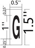 PHOTOLUMINESCENT DOOR NUMBER G SAFETY SIGNHEAVY DUTY / GLOW IN THE DARK "DOOR NUMBER" SAFETY SIGNHEAVY DUTY