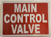 MAIN CONTROL VALVE   Signage